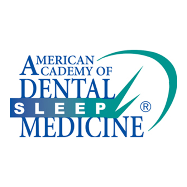 A logo of the american academy of dental sleep medicine.